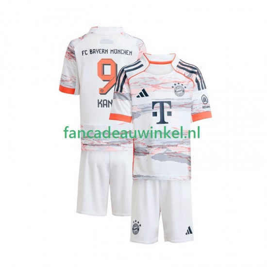 FC Bayern München Wedstrijdshirt met Korting Harry Kane 9 Uit Kind 2025-26 Korte Mouw