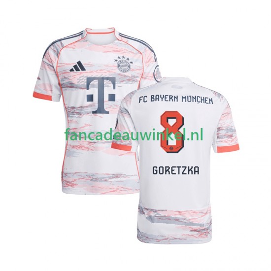FC Bayern München Wedstrijdshirt met Korting Leon Goretzka 8 Uit Heren 2025-26 Korte Mouw