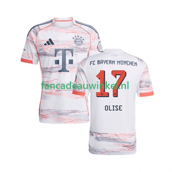 FC Bayern München Wedstrijdshirt met Korting Michael Olise 17 Uit Heren 2025-26 Korte Mouw