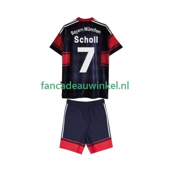 FC Bayern München Wedstrijdshirt met Korting Scholl 7 1997 Retro Thuis Kind 1999 Korte Mouw