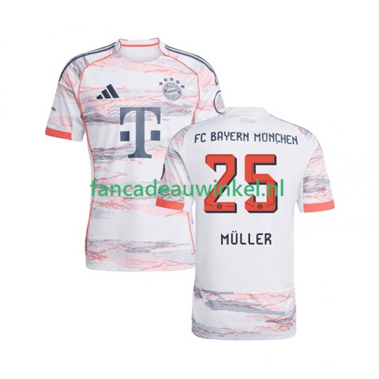 FC Bayern München Wedstrijdshirt met Korting Thomas Muller 25 Uit Heren 2025-26 Korte Mouw