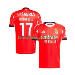 Benfica Wedstrijdshirt met Korting Kerem Akturkoglu 17 Thuis Heren 2025-26 Korte Mouw
