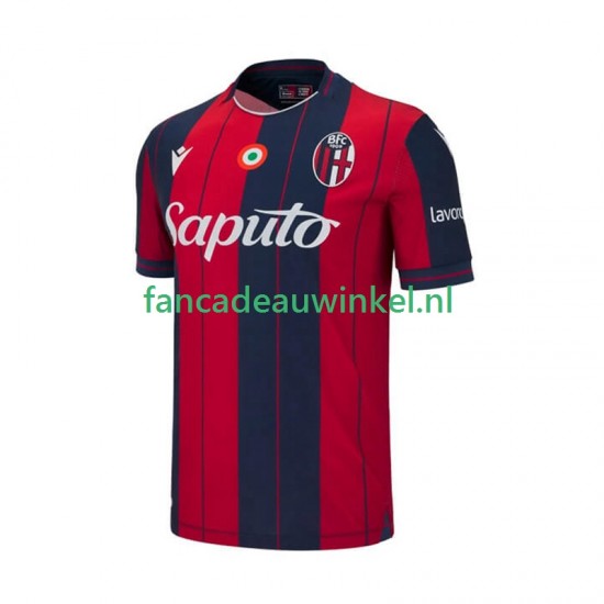 Wedstrijdshirt met Korting Bologna Thuis Heren 2025-26 Korte Mouw