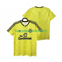Borussia Dortmund Wedstrijdshirt met Korting 1988 1989 Retro Thuis Heren Korte Mouw