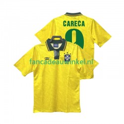 Brazilië Wedstrijdshirt met Korting CARECA 9 1991 1993 Retro Thuis Heren Korte Mouw