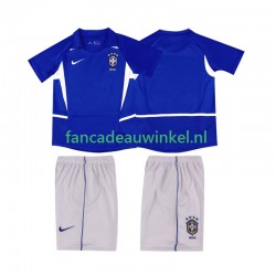 Brazilië Wedstrijdshirt met Korting Retro Uit Kind 2002 Korte Mouw