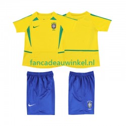 Brazilië Wedstrijdshirt met Korting Retro Thuis Kind 2002 Korte Mouw