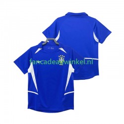 Brazilië Wedstrijdshirt met Korting Retro Uit Heren 2002 Korte Mouw