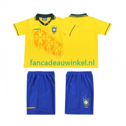 Brazilië Wedstrijdshirt met Korting Retro Thuis Kind 1994 Korte Mouw