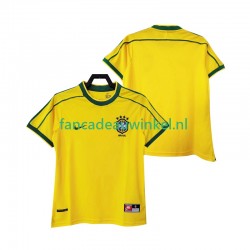 Brazilië Wedstrijdshirt met Korting Retro Thuis Heren 1998 Korte Mouw