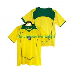 Brazilië Wedstrijdshirt met Korting Retro Thuis Heren 2004 Korte Mouw