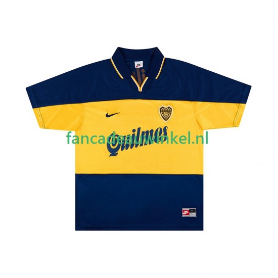 CA Boca Juniors Wedstrijdshirt met Korting 2000 Retro Thuis Heren 1999 Korte Mouw