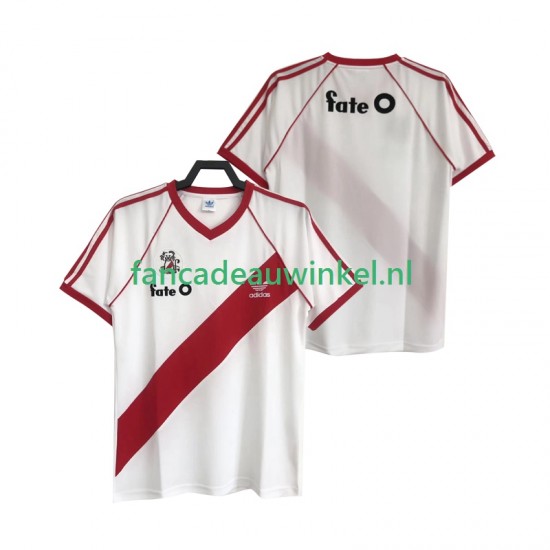 CA River Plate Wedstrijdshirt met Korting 1986 Retro Thuis Heren Korte Mouw