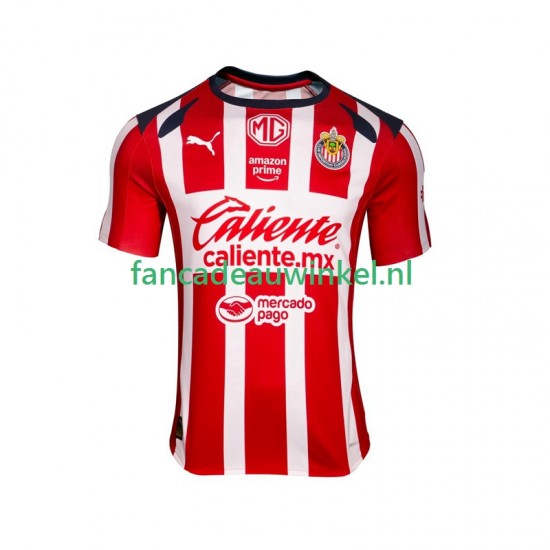 CD Guadalajara Wedstrijdshirt met Korting Thuis Heren 2025-26 Korte Mouw