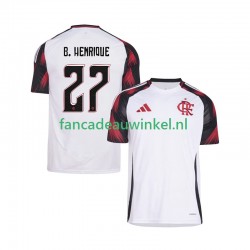 CR Flamengo Wedstrijdshirt met Korting Bruno Henrique 27 Uit Heren 2025-26 Korte Mouw