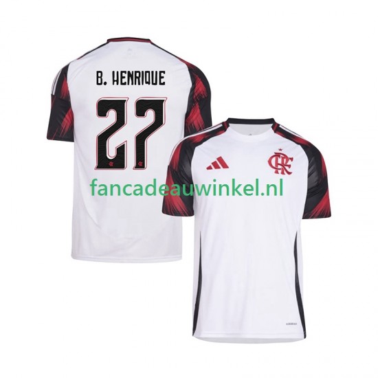 CR Flamengo Wedstrijdshirt met Korting Bruno Henrique 27 Uit Heren 2025-26 Korte Mouw