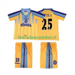 Chelsea Wedstrijdshirt met Korting ZOLA 25 1995 1997 Retro Uit Kind Korte Mouw