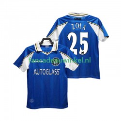 Chelsea Wedstrijdshirt met Korting ZOLA 25 1997 Retro Thuis Heren 1999 Korte Mouw
