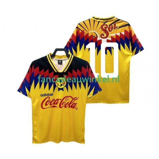 Club América Wedstrijdshirt met Korting 10 1995 Retro Thuis Heren Korte Mouw