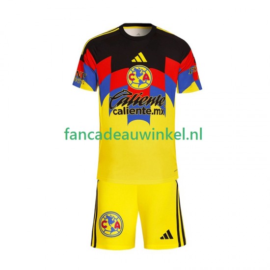 Club América Wedstrijdshirt met Korting Thuis Kind 2025-26 Korte Mouw