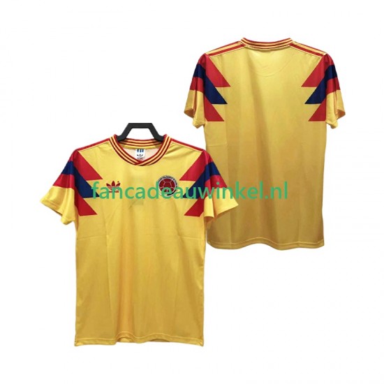 Colombia Wedstrijdshirt met Korting 1990 Retro Thuis Heren Korte Mouw