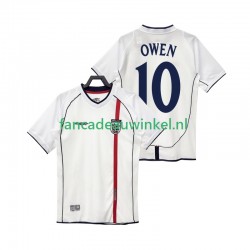 Engeland Wedstrijdshirt met Korting OWEN 10 Retro Thuis Heren 2002 Korte Mouw