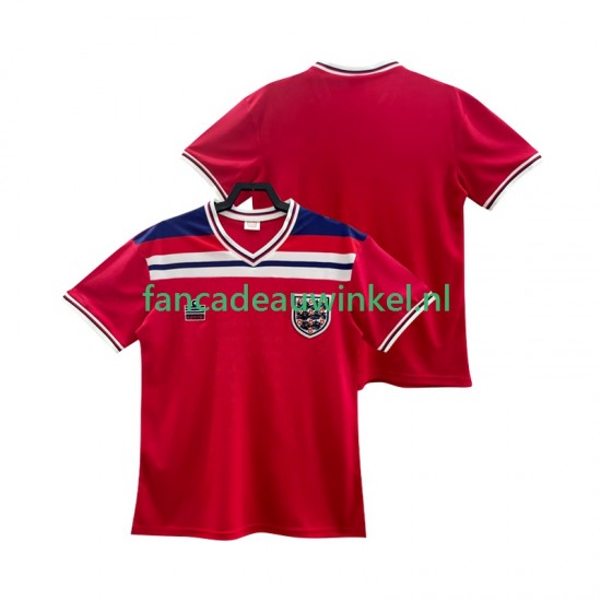 Engeland Wedstrijdshirt met Korting 1982 Retro Uit Heren Korte Mouw