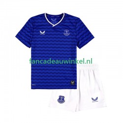 Everton Wedstrijdshirt met Korting Thuis Kind 2025-26 Korte Mouw