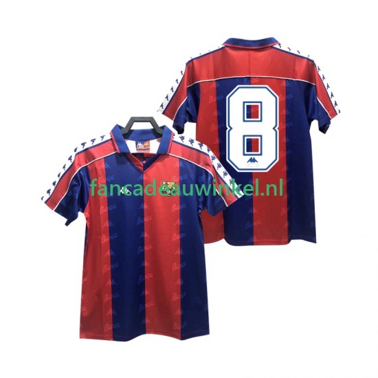 FC Barcelona Wedstrijdshirt met Korting 8 1992 1995 Retro Thuis Heren Korte Mouw