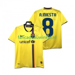 FC Barcelona Wedstrijdshirt met Korting A INIESTA 8 2009 Retro Uit Heren 2008 Korte Mouw
