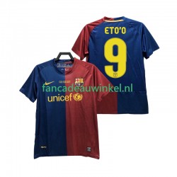 FC Barcelona Wedstrijdshirt met Korting ETO O 9 Champions League 2009 Retro Thuis Heren 2008 Korte Mouw