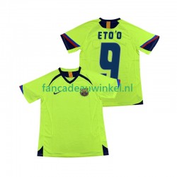 FC Barcelona Wedstrijdshirt met Korting ETOO 9 2005 Retro Uit Heren 2006 Korte Mouw