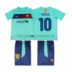 FC Barcelona Wedstrijdshirt met Korting Lionel Messi 10 Retro Uit Kind 2011 2010 Korte Mouw