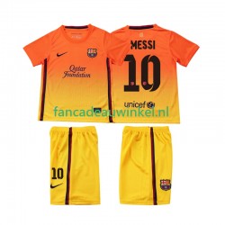 FC Barcelona Wedstrijdshirt met Korting Lionel Messi 10 2012 2013 Retro Uit Kind Korte Mouw