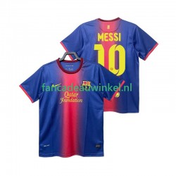 FC Barcelona Wedstrijdshirt met Korting Lionel Messi 10 2012 2013 Retro Thuis Heren Korte Mouw