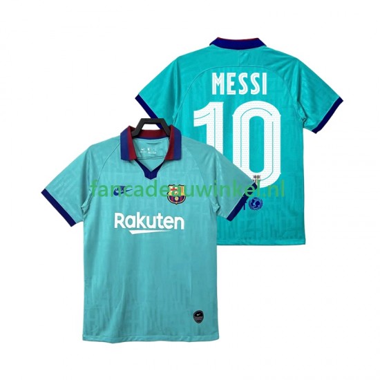 FC Barcelona Wedstrijdshirt met Korting Lionel Messi 10 2019 2020 Retro 3rd Heren Korte Mouw