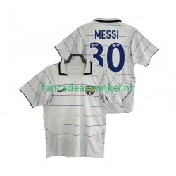 FC Barcelona Wedstrijdshirt met Korting Lionel Messi 30 2003 Retro Uit Heren 2004 Korte Mouw
