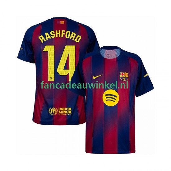 FC Barcelona Wedstrijdshirt met Korting Marcus Rashford 14 Thuis Heren 2025-26 Korte Mouw