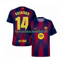 FC Barcelona Wedstrijdshirt met Korting Marcus Rashford 14 Champions League Thuis Heren 2025-26 Korte Mouw