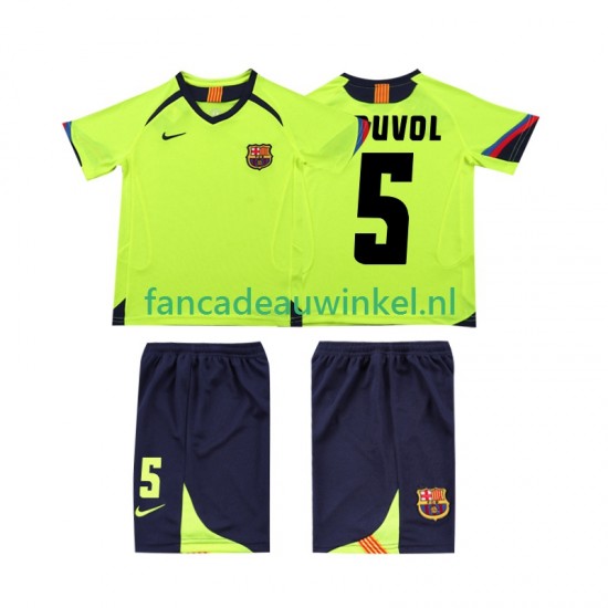 FC Barcelona Wedstrijdshirt met Korting PUVDL 5 2005 Retro Uit Kind 2006 Korte Mouw