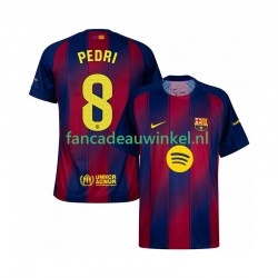 FC Barcelona Wedstrijdshirt met Korting Pedri 8 Thuis Heren 2025-26 Korte Mouw