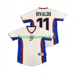 FC Barcelona Wedstrijdshirt met Korting RIVALDO 11 Retro Uit Heren 1998 1999 Korte Mouw