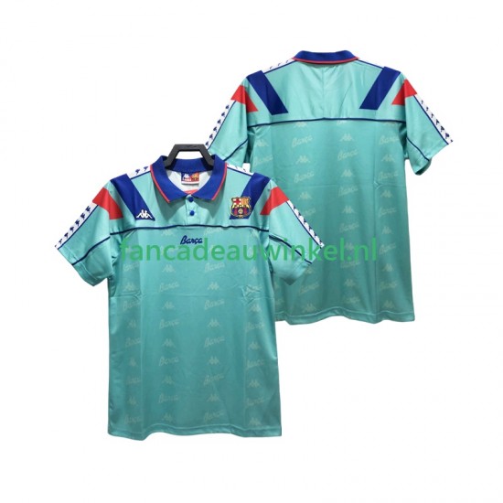 FC Barcelona Wedstrijdshirt met Korting 1992 1995 Retro Uit Heren Korte Mouw