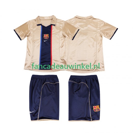 FC Barcelona Wedstrijdshirt met Korting 2001 Retro Uit Kind 2002 Korte Mouw