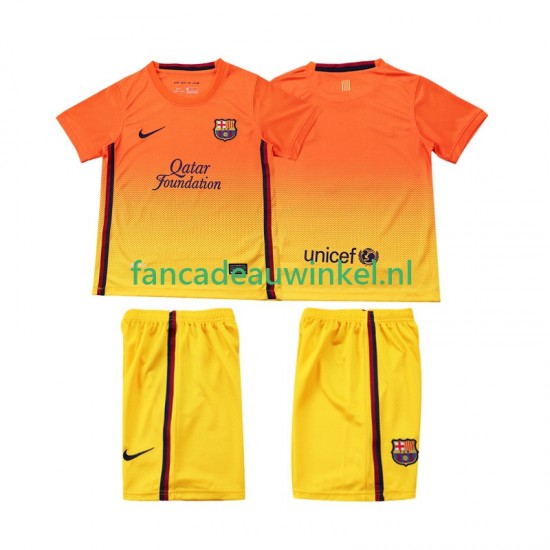 FC Barcelona Wedstrijdshirt met Korting 2012 2013 Retro Uit Kind Korte Mouw