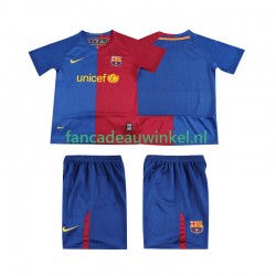 FC Barcelona Wedstrijdshirt met Korting 2009 Retro Thuis Kind 2008 Korte Mouw