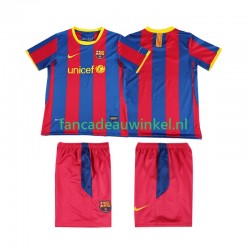 FC Barcelona Wedstrijdshirt met Korting Retro Thuis Kind 2011 2010 Korte Mouw