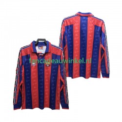 FC Barcelona Wedstrijdshirt met Korting 1996 1997 Retro Thuis Heren Lange Mouw
