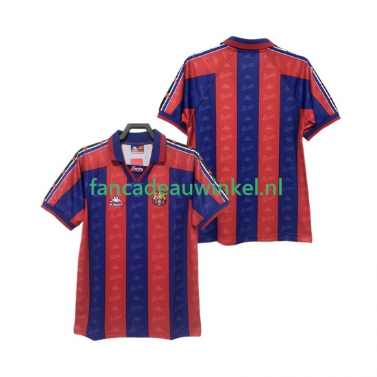 FC Barcelona Wedstrijdshirt met Korting 1996 1997 Retro Thuis Heren Korte Mouw