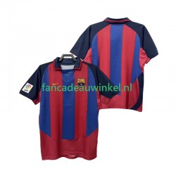 FC Barcelona Wedstrijdshirt met Korting 2003 Retro Thuis Heren 2004 Korte Mouw